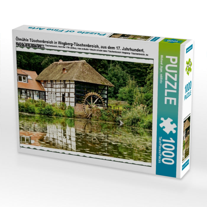 Ölmühle Tüschenbroich in Wegberg-Tüschenbroich, aus dem 17. Jahrhundert, heute ein Atelier - CALVENDO Foto-Puzzle - calvendoverlag 29.99