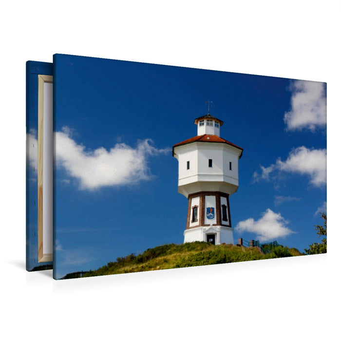 Toile textile haut de gamme Toile textile haut de gamme 120 cm x 80 cm Paysage Landmark of Langeoog 