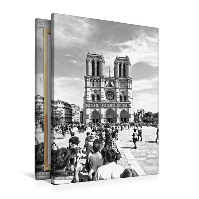 Premium Textil-Leinwand Premium Textil-Leinwand 60 cm x 90 cm hoch Notre Dame