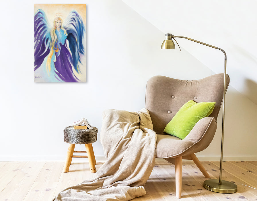 Premium Textil-Leinwand Premium Textil-Leinwand 50 cm x 75 cm hoch Faszinierender Engel für Kreativität