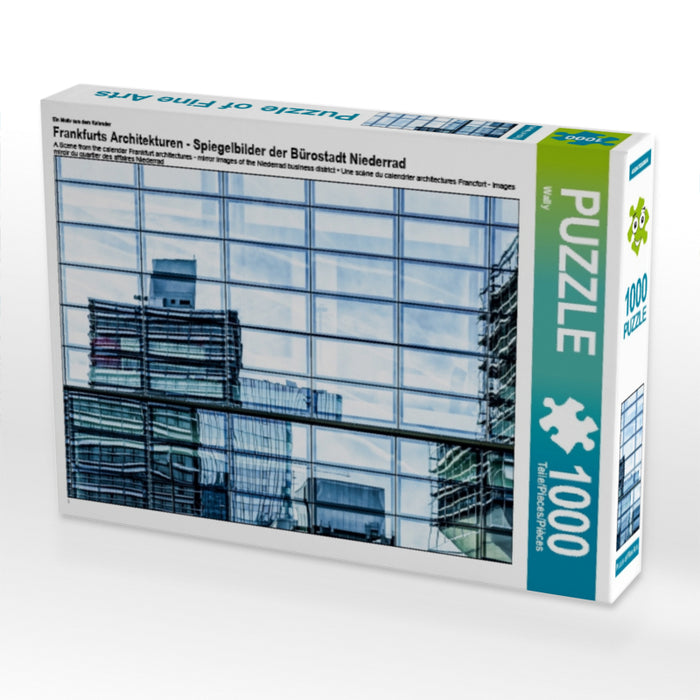 Frankfurts Architekturen - Spiegelbilder der Bürostadt Niederrad - CALVENDO Foto-Puzzle - calvendoverlag 29.99