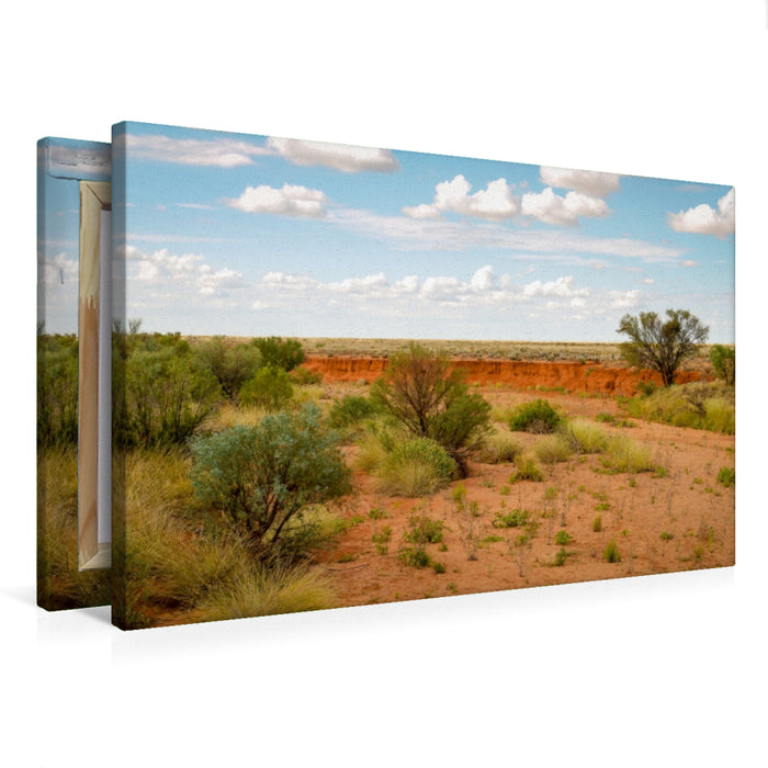 Toile textile haut de gamme Toile textile haut de gamme 75 cm x 50 cm à travers l'outback australien 