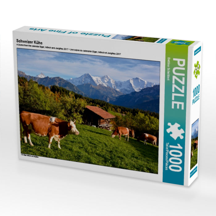 Schweizer Kühe - CALVENDO Foto-Puzzle - calvendoverlag 29.99