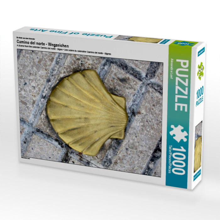 Camino del norte - Wegzeichen - CALVENDO Foto-Puzzle - calvendoverlag 29.99