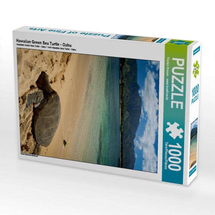 Hawaiian Green Sea Turtle - Oahu - CALVENDO Foto-Puzzle - calvendoverlag 29.99