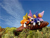 Vier kleine Wichtel reiten auf einem Fichtenzapfen - CALVENDO Foto-Puzzle - calvendoverlag 29.99