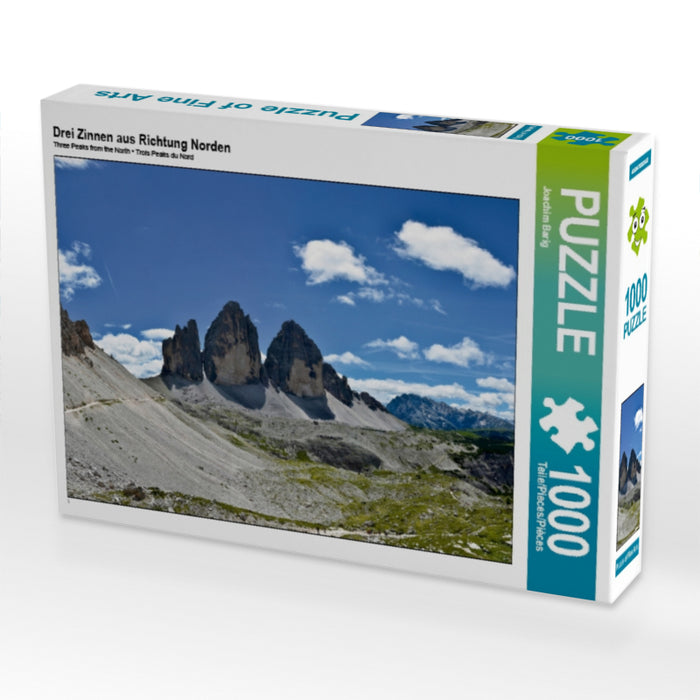 Drei Zinnen aus Richtung Norden - CALVENDO Foto-Puzzle - calvendoverlag 29.99