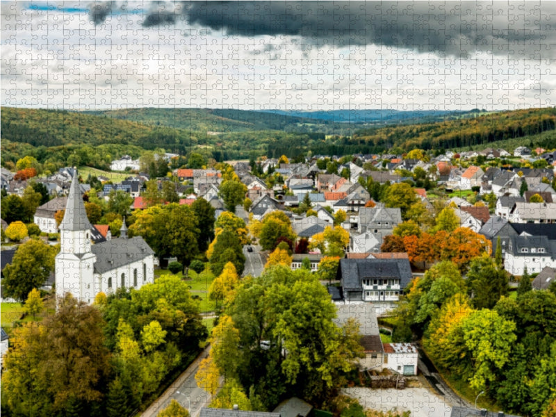 Herbstlicher Ortskern Brilon-Scharfenberg - CALVENDO Foto-Puzzle - calvendoverlag 29.99