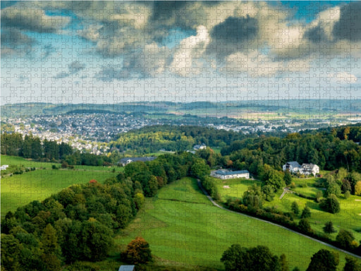 Campingplatz, Golfplatz und Blick über die Stadt Brilon - CALVENDO Foto-Puzzle - calvendoverlag 29.99