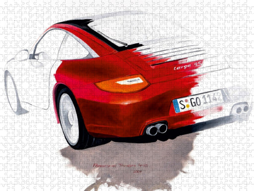 Porsche 911 4S, 2009 - CALVENDO Foto-Puzzle - calvendoverlag 29.99