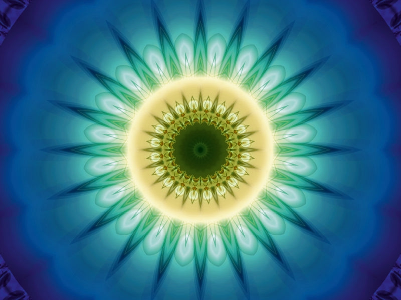 Mandala blaues Licht - CALVENDO Foto-Puzzle - calvendoverlag 29.99