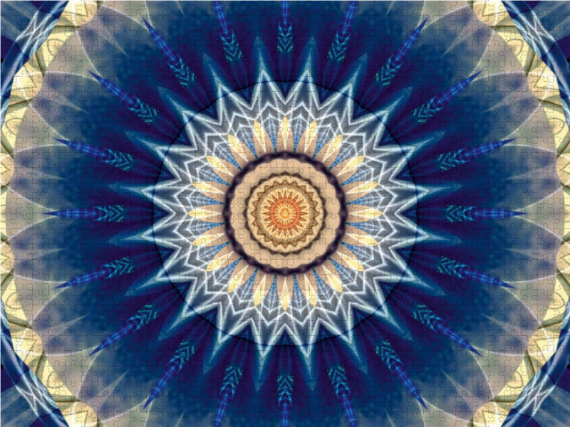 Mandala blau - CALVENDO Foto-Puzzle - calvendoverlag 29.99
