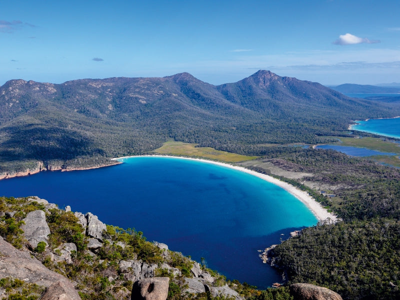 Aussicht von Mount Amos auf Wineglass Bay - CALVENDO Foto-Puzzle - calvendoverlag 29.99