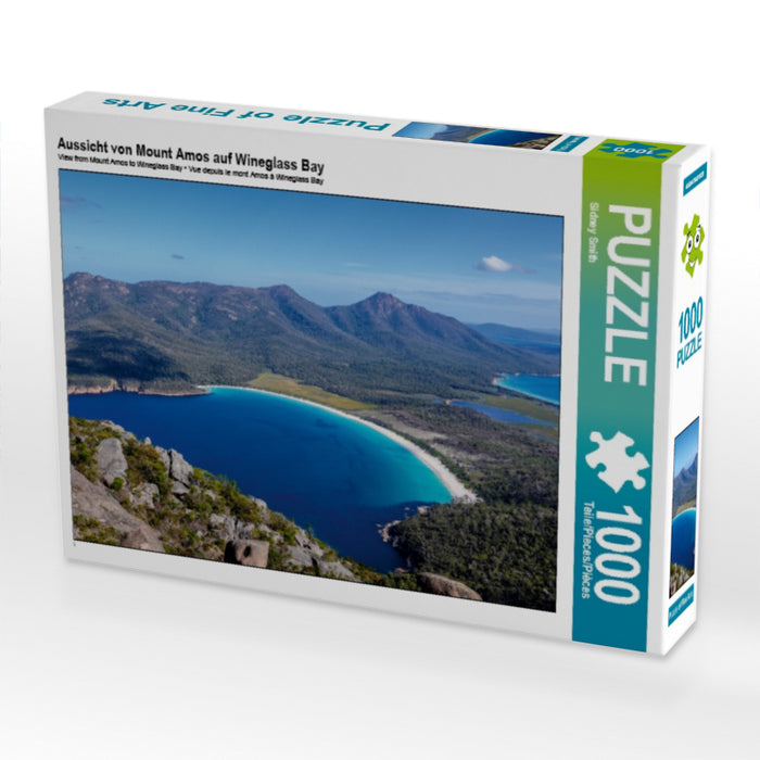 Aussicht von Mount Amos auf Wineglass Bay - CALVENDO Foto-Puzzle - calvendoverlag 29.99