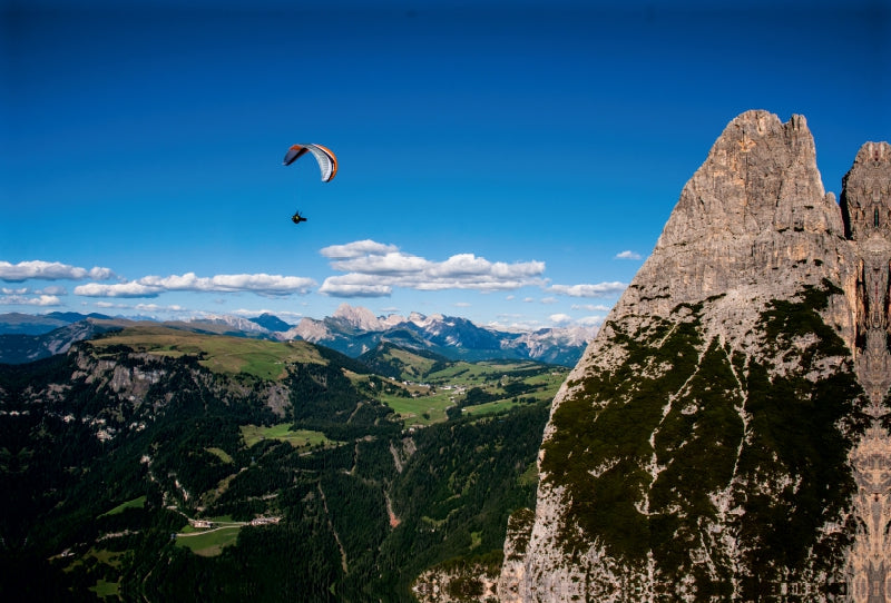 Premium Textil-Leinwand Premium Textil-Leinwand 120 cm x 80 cm quer Paragliding - die Faszination des Fliegens