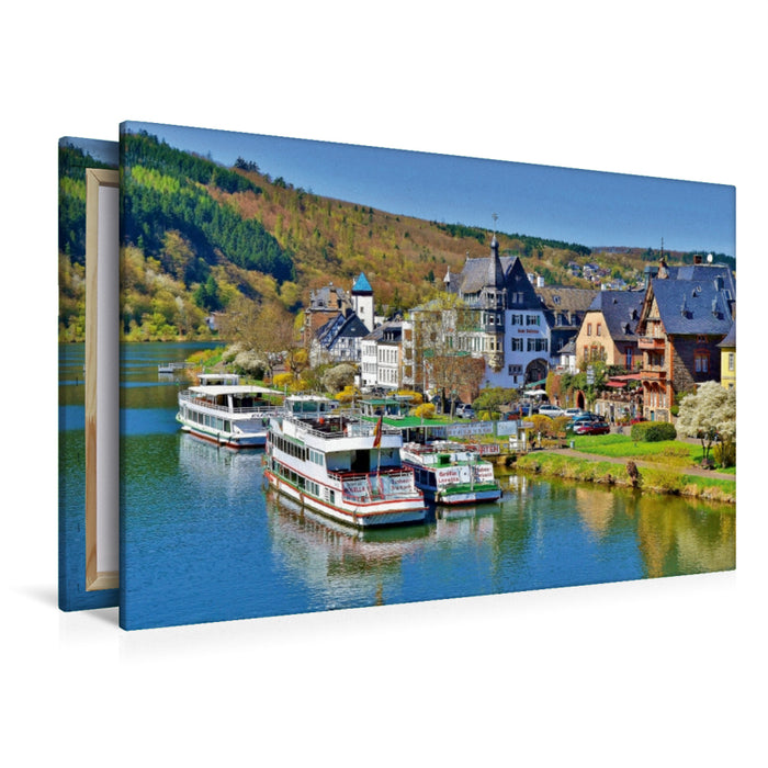 Premium Textil-Leinwand Premium Textil-Leinwand 120 cm x 80 cm quer Traben-Trarbach an der Mosel