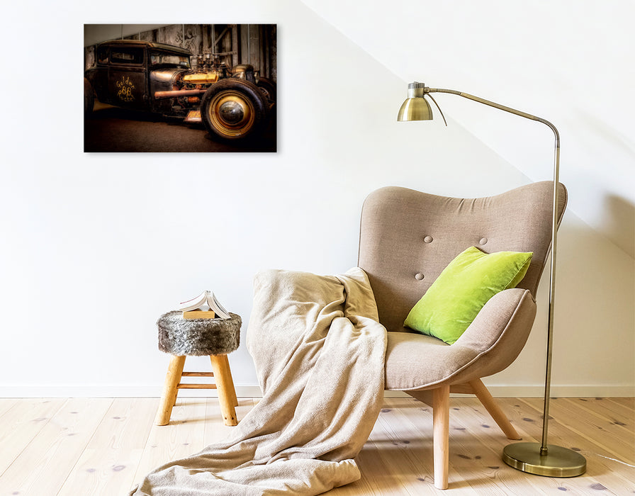 Premium Textil-Leinwand Premium Textil-Leinwand 75 cm x 50 cm quer Ein Motiv aus dem Kalender Außergewöhnliche Autos - Hot Rods