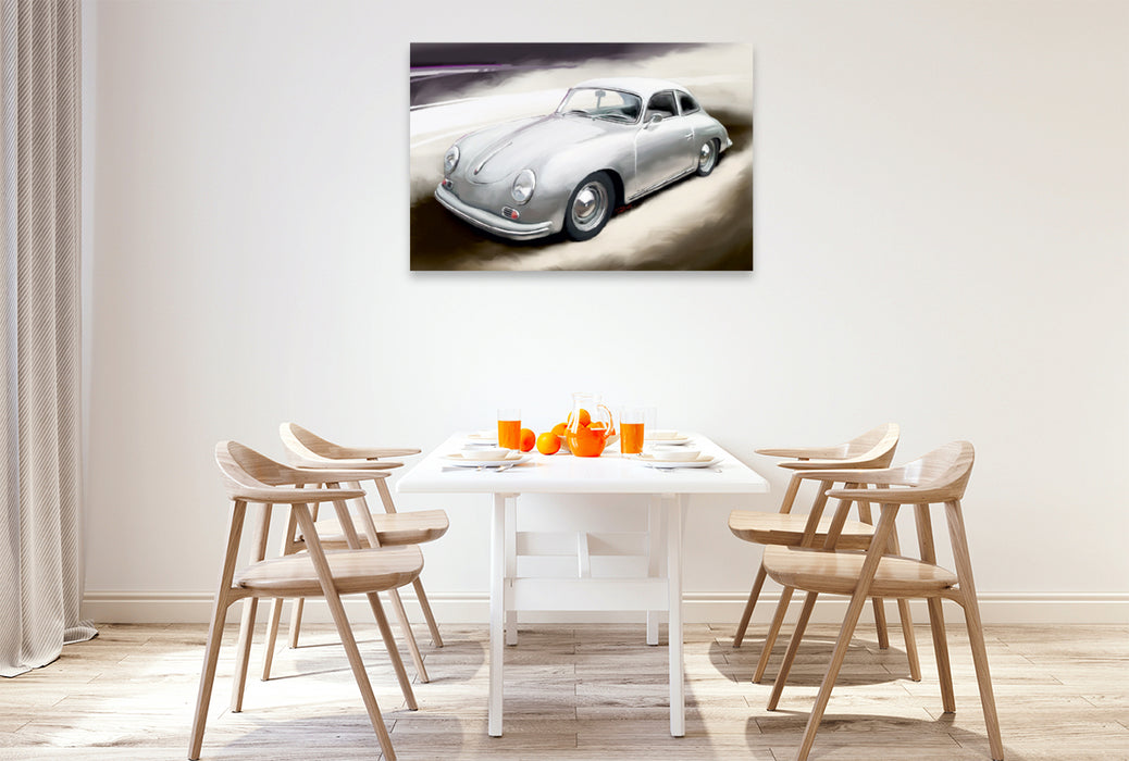 Premium Textil-Leinwand Premium Textil-Leinwand 120 cm x 80 cm quer Porsche 356 A