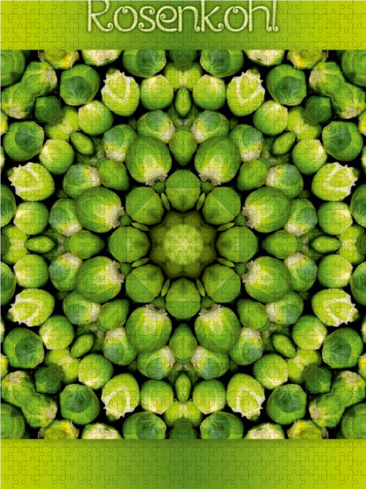 Rosenkohl Mandala - CALVENDO Foto-Puzzle - calvendoverlag 29.99