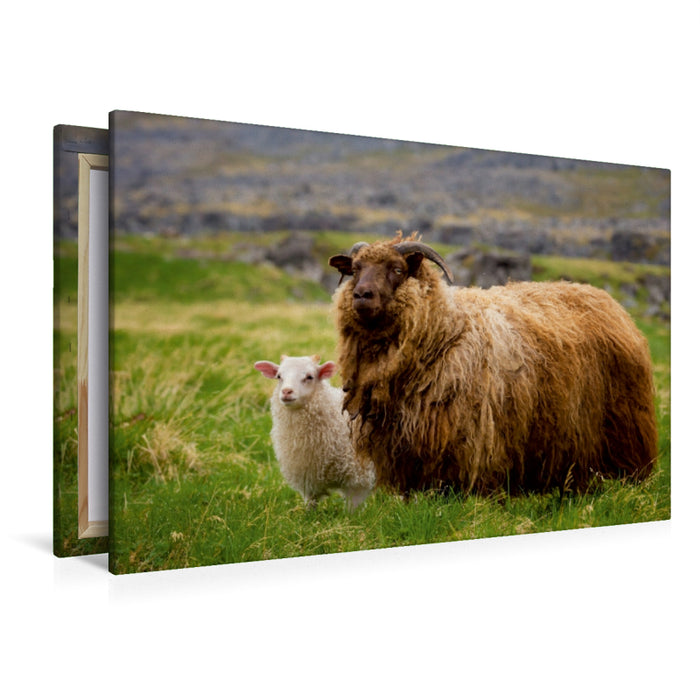 Premium Textil-Leinwand Premium Textil-Leinwand 120 cm x 80 cm quer Ein Motiv aus dem Kalender Beautiful Nature - Iceland