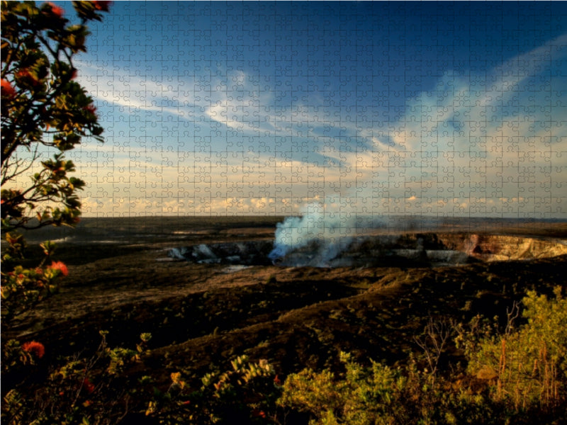 Sonnenaufgang am Krater - CALVENDO Foto-Puzzle - calvendoverlag 29.99