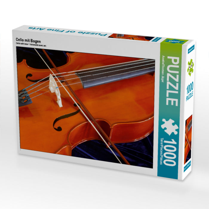 Cello mit Bogen - CALVENDO Foto-Puzzle - calvendoverlag 29.99