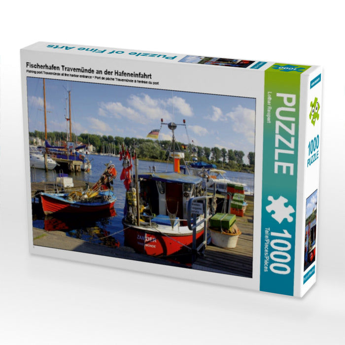 Fischerhafen Travemünde an der Hafeneinfahrt - CALVENDO Foto-Puzzle - calvendoverlag 29.99