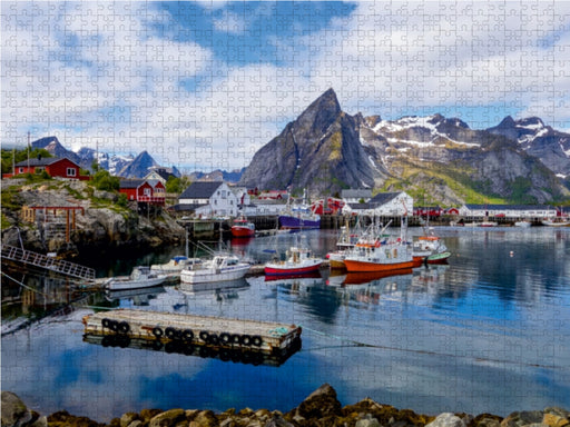 Der Hafen von Hamnøya, Lofoten (Norwegen) - CALVENDO Foto-Puzzle - calvendoverlag 29.99