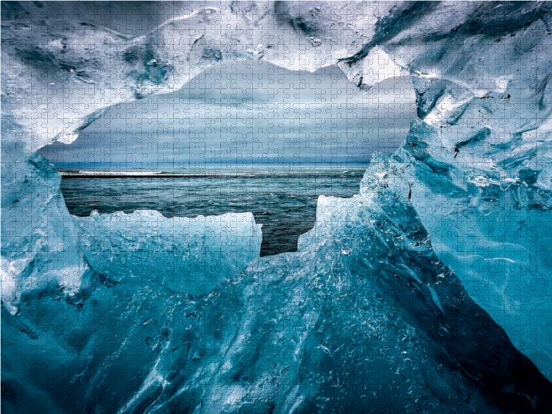 Diamond Beach am Jökulsárlón (Eissee) - CALVENDO Foto-Puzzle - calvendoverlag 29.99