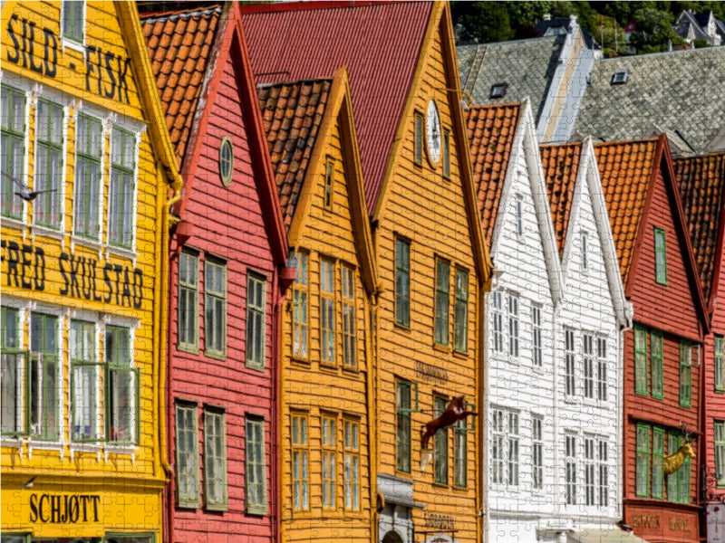Bryggen, Bergen - CALVENDO Foto-Puzzle - calvendoverlag 29.99