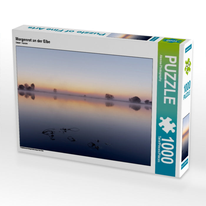 Morgenrot an der Elbe - CALVENDO Foto-Puzzle - calvendoverlag 29.99