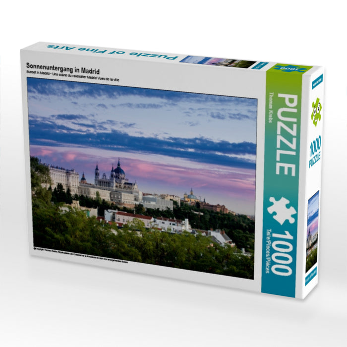 Sonnenuntergang in Madrid - CALVENDO Foto-Puzzle - calvendoverlag 29.99