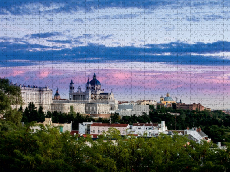 Sonnenuntergang in Madrid - CALVENDO Foto-Puzzle - calvendoverlag 29.99