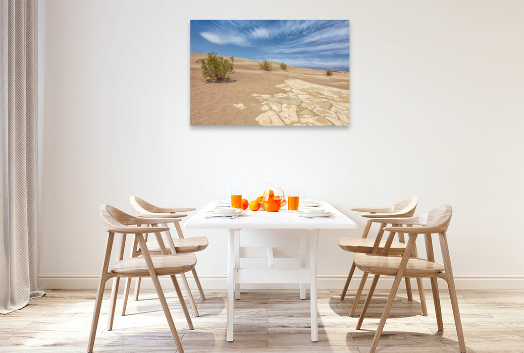 Premium Textil-Leinwand Premium Textil-Leinwand 120 cm x 80 cm quer Sand Dunes, Death Valley Nationalpark, Kalifornien