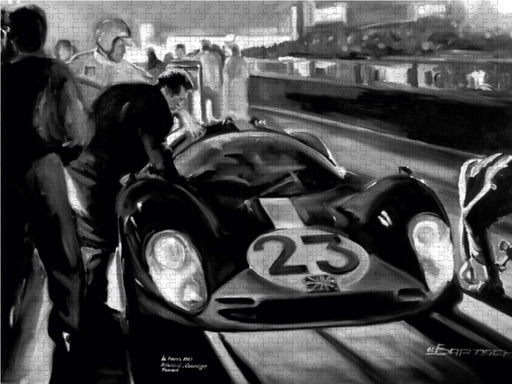 Le Mans 1967 Attwood, Courage auf Ferrari - CALVENDO Foto-Puzzle - calvendoverlag 29.99