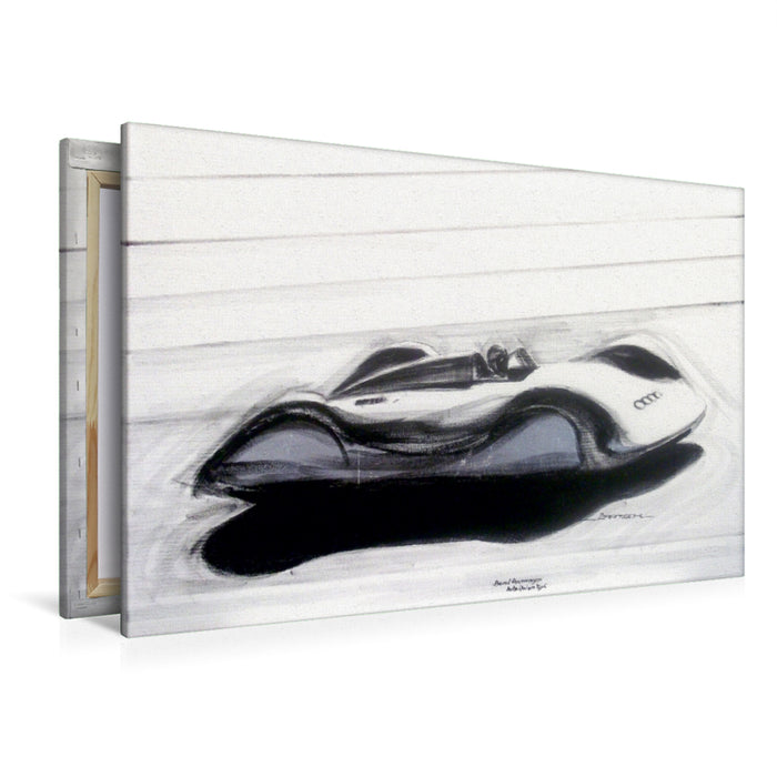 Premium Textil-Leinwand Premium Textil-Leinwand 120 cm x 80 cm quer Bernd Rosemeyer, Auto Union, Typ C, 1936