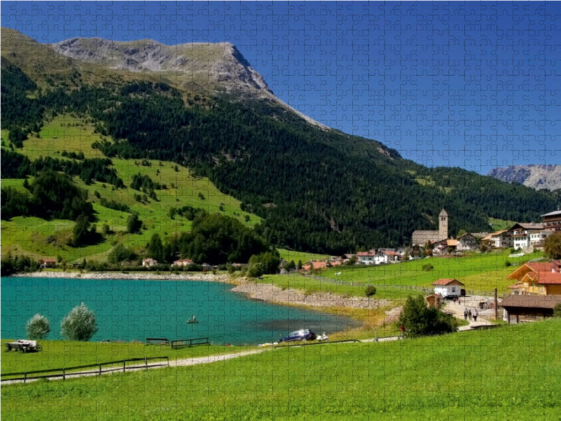 Reschensee - CALVENDO Foto-Puzzle - calvendoverlag 29.99