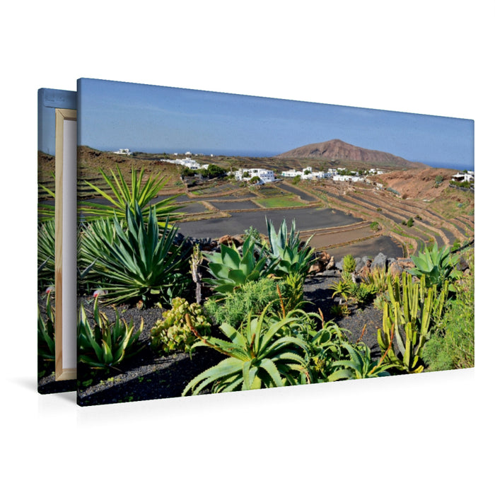 Premium Textil-Leinwand Premium Textil-Leinwand 120 cm x 80 cm quer Lanzarote