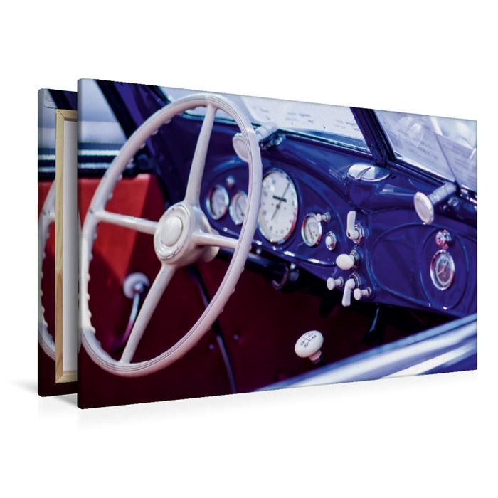 Premium Textil-Leinwand Premium Textil-Leinwand 120 cm x 80 cm quer BMW 326 Cabrio [1940]