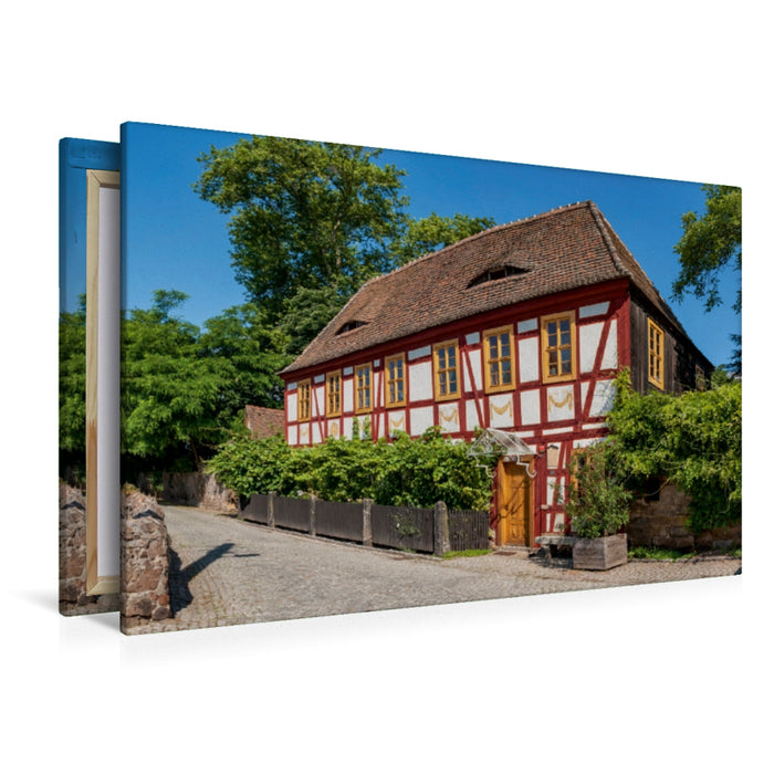 Premium Textil-Leinwand Premium Textil-Leinwand 120 cm x 80 cm quer Haus Lorenz, Radebeul