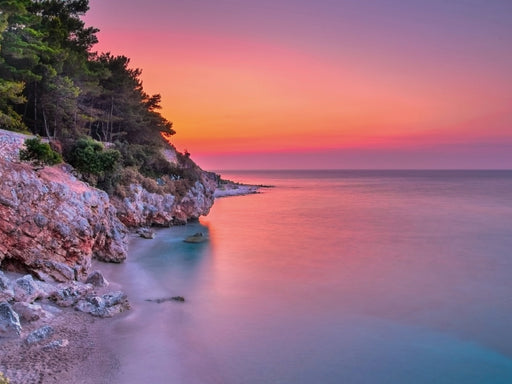 Sonnenuntergang in die nähe von Agios Ioannis, Lefkada, Griechenland. - CALVENDO Foto-Puzzle - calvendoverlag 29.99