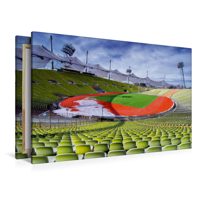 Premium Textil-Leinwand Premium Textil-Leinwand 120 cm x 80 cm quer Olympiastadion