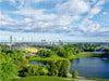 Blick auf den Olympiasee und das Stadion - CALVENDO Foto-Puzzle - calvendoverlag 29.99