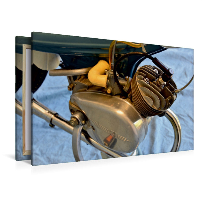 Premium Textil-Leinwand Premium Textil-Leinwand 120 cm x 80 cm quer Ein Motiv aus dem Kalender NSU Quickly - Mein Moped