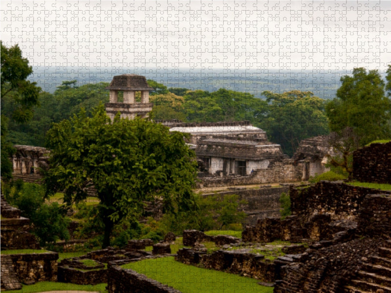 Palenque, Tempel im Regenwald - CALVENDO Foto-Puzzle - calvendoverlag 34.99