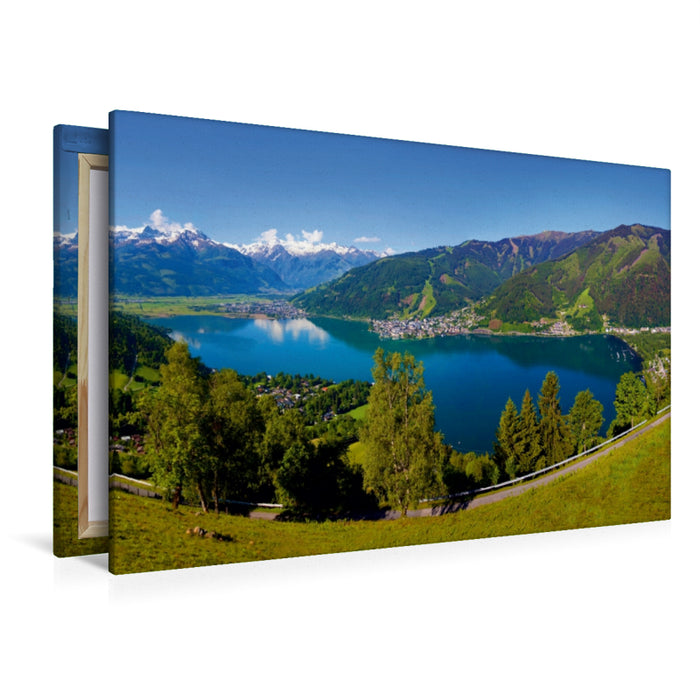 Premium Textil-Leinwand Premium Textil-Leinwand 120 cm x 80 cm quer Ein Motiv aus dem Kalender Der Zeller See