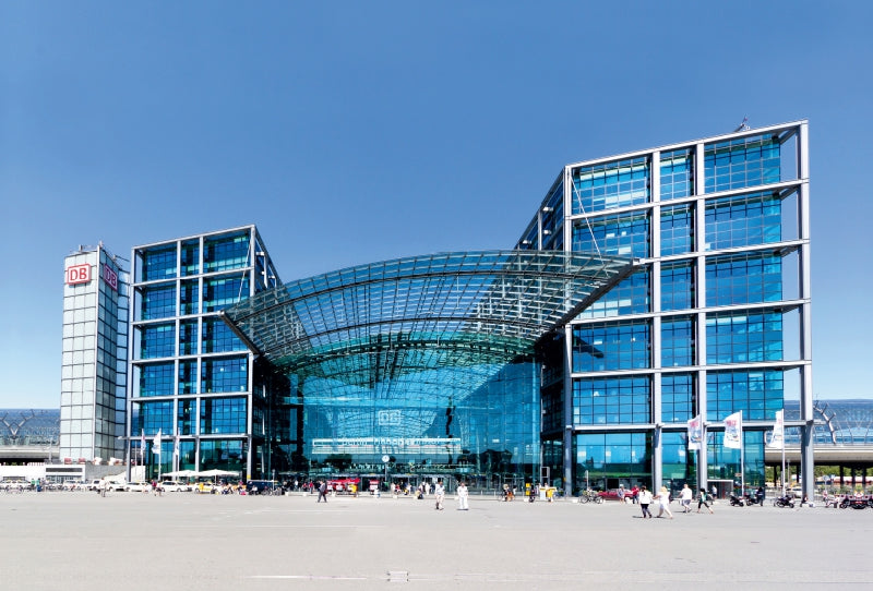 Premium Textil-Leinwand Premium Textil-Leinwand 120 cm x 80 cm quer Hauptstadt Hauptbahnhof – Der 2006 eingeweihte Berliner Hauptbahnhof gilt als einer der modernsten seiner Art.
