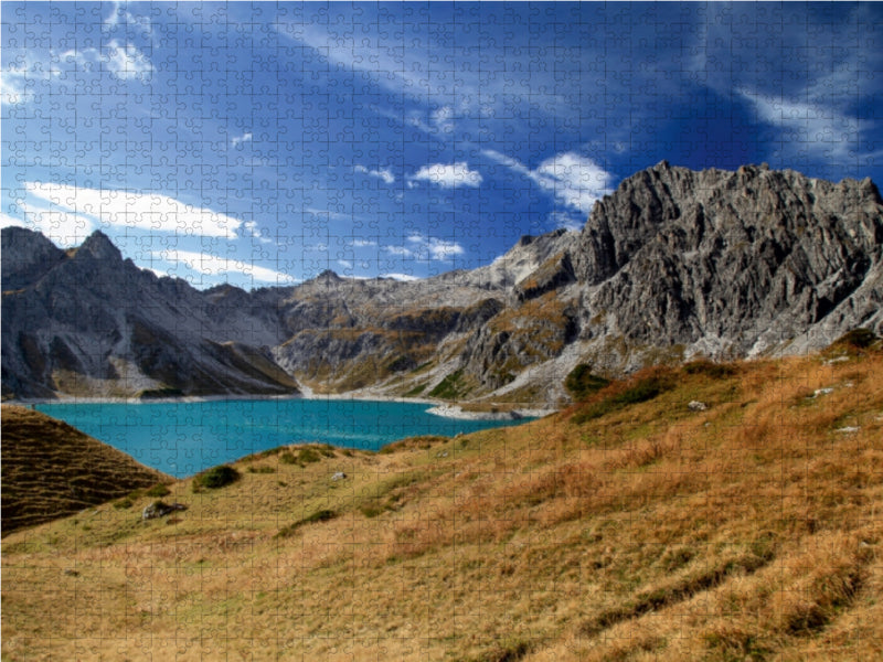 Böser Tritt am Lünersee - CALVENDO Foto-Puzzle - calvendoverlag 29.99