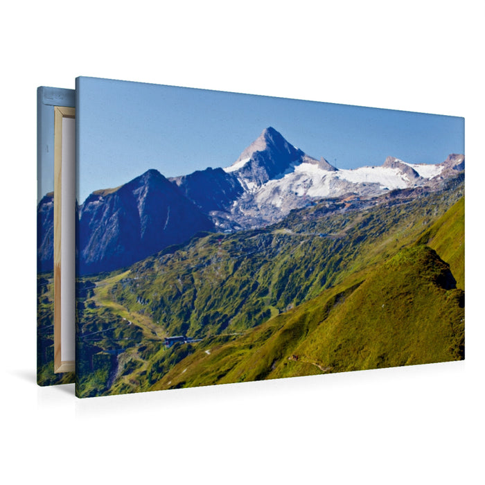 Premium Textil-Leinwand Premium Textil-Leinwand 120 cm x 80 cm quer Ein Sommertag auf dem Kitzsteinhorn