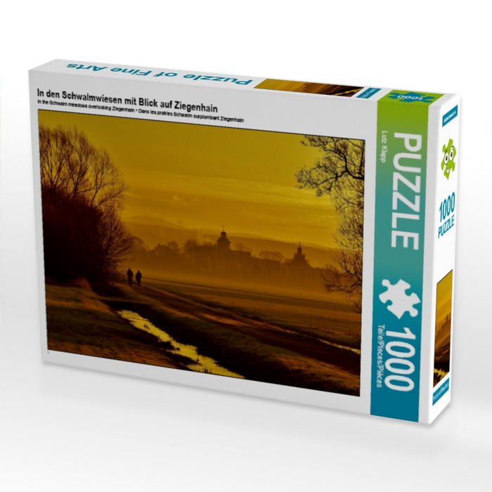 In den Schwalmwiesen mit Blick auf Ziegenhain - CALVENDO Foto-Puzzle - calvendoverlag 29.99